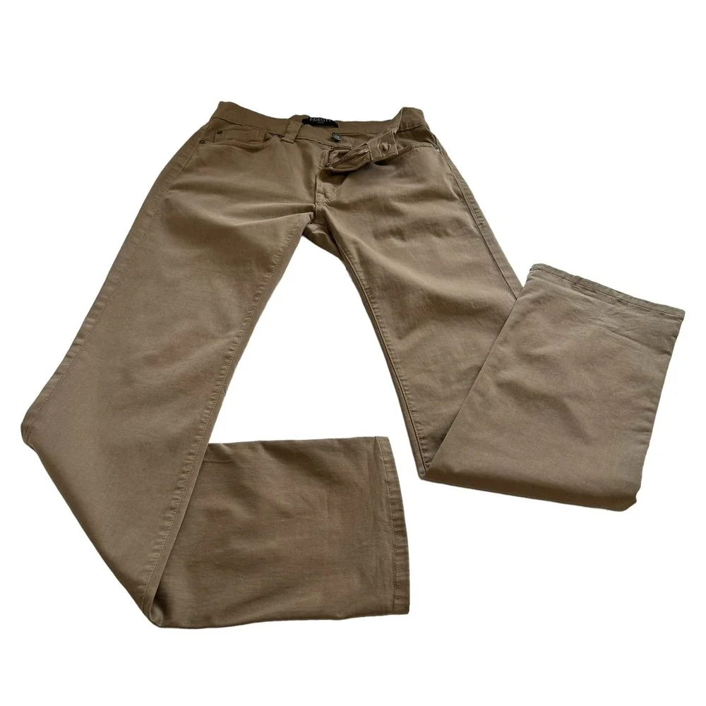 Fidelity Jeans Mens Size 31 x 34 Havana Twill Colors Pants Tan Straight‎ Fit